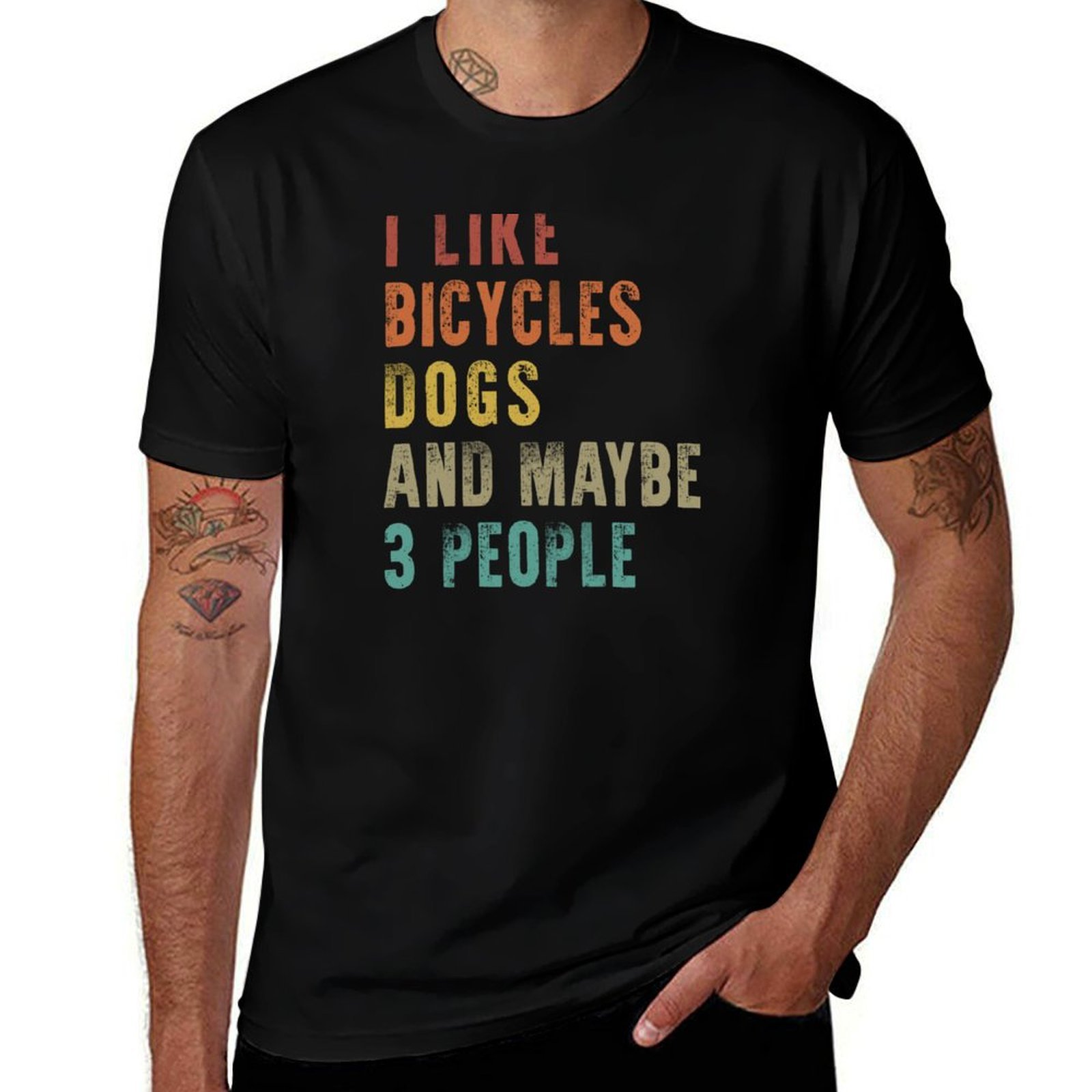 Cycling Quote - Eu gosto de bicicletas e cães,