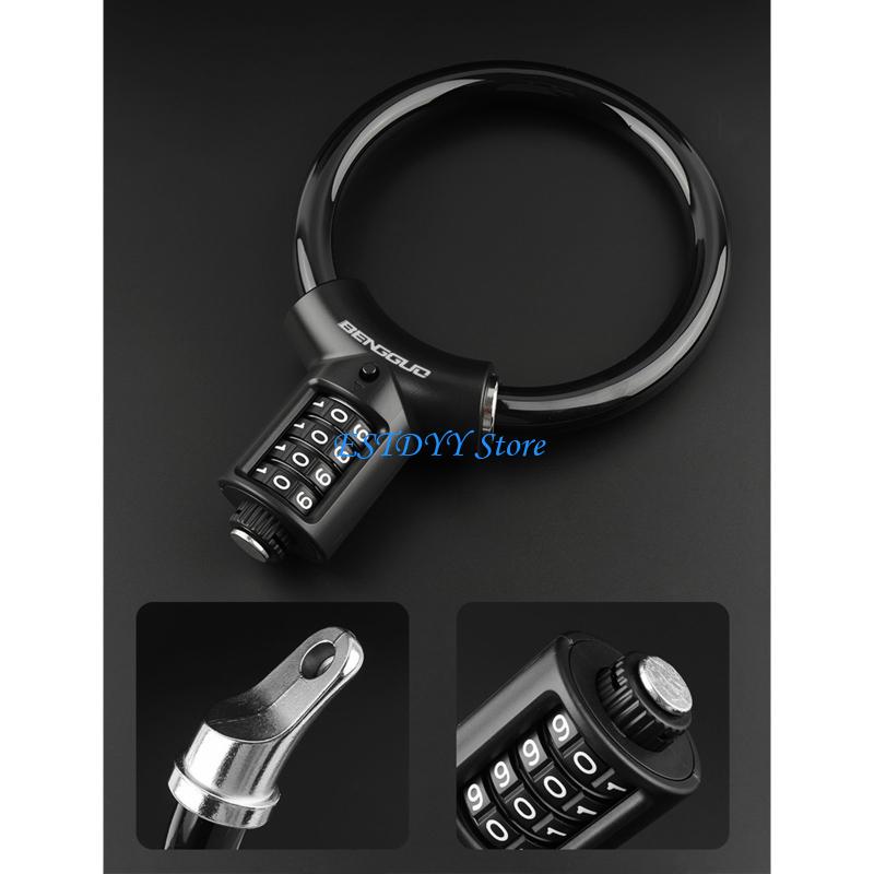 Cable Lock Flexible - G6DE Fechadura combinação portátil fácil transportar