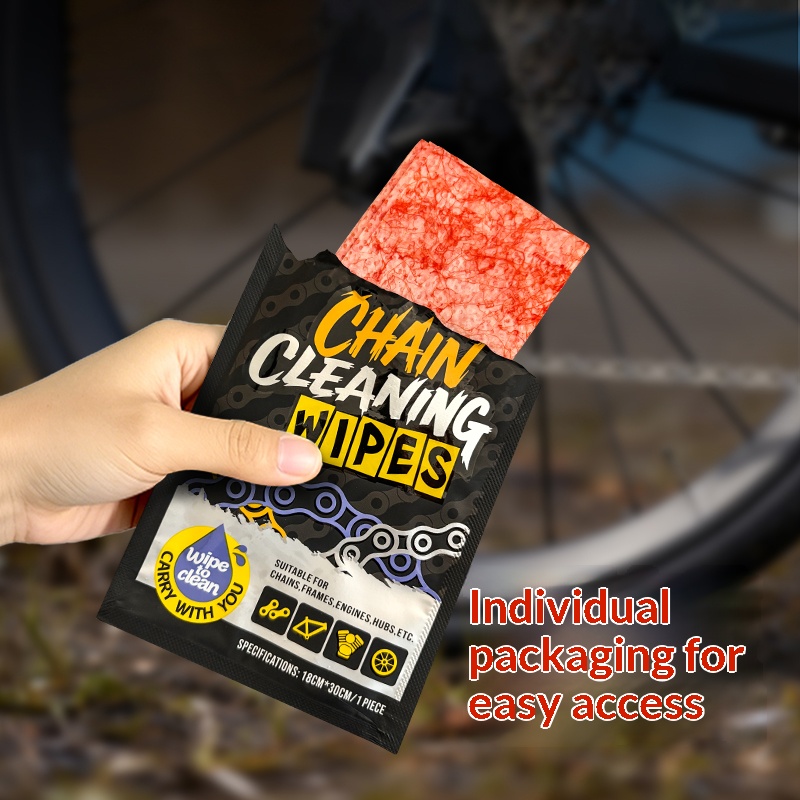 Grease Waterproof Bike - Toalhetes Reutilizáveis para Limpeza de Correntes