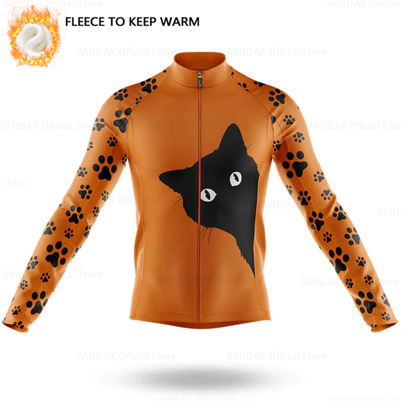 Cycling Commuter Jacket - Gato dos desenhos animados inverno camisa