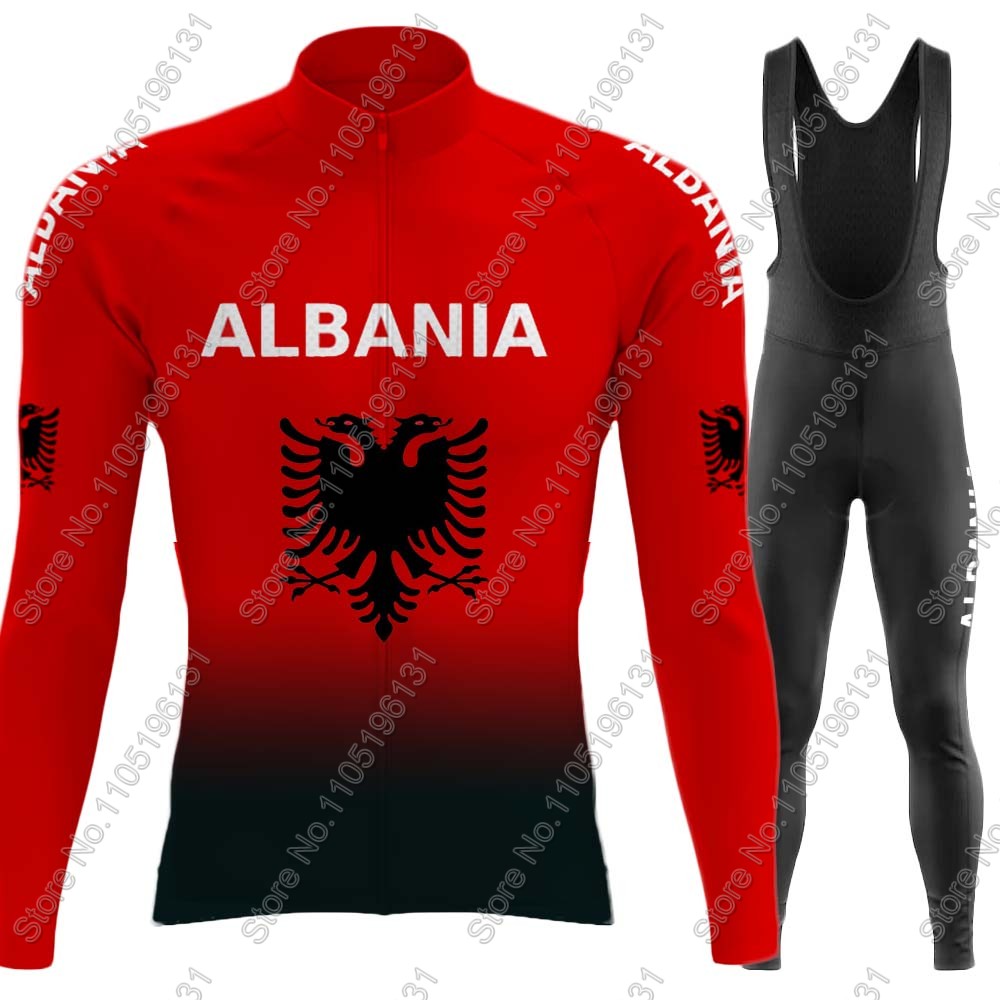 Cycling Commuter Clothing - Albânia equipe nacional 2026 conjunto camisa