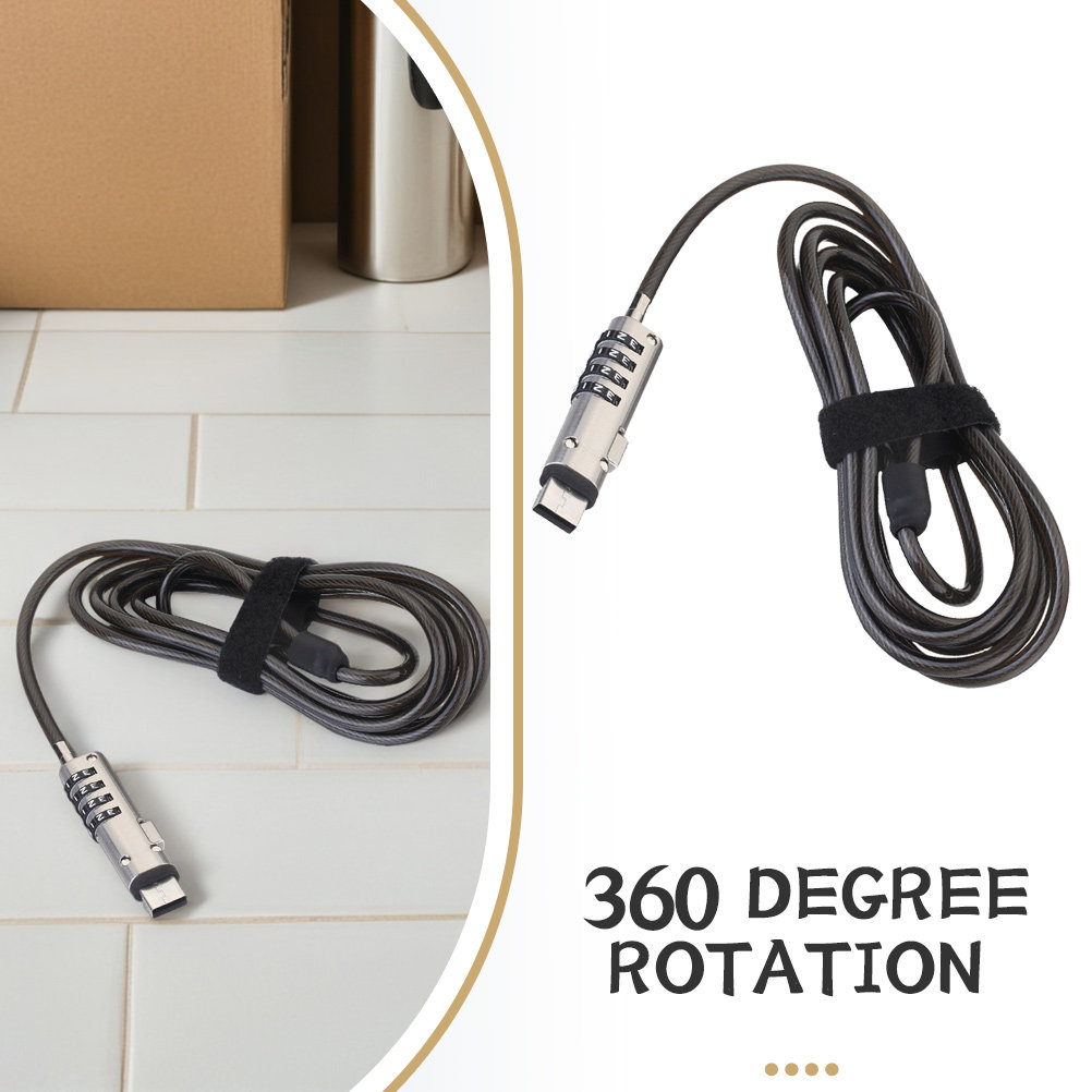 Cabo de segurança portátil em  - Cable Lock Flexible avaliação e preço