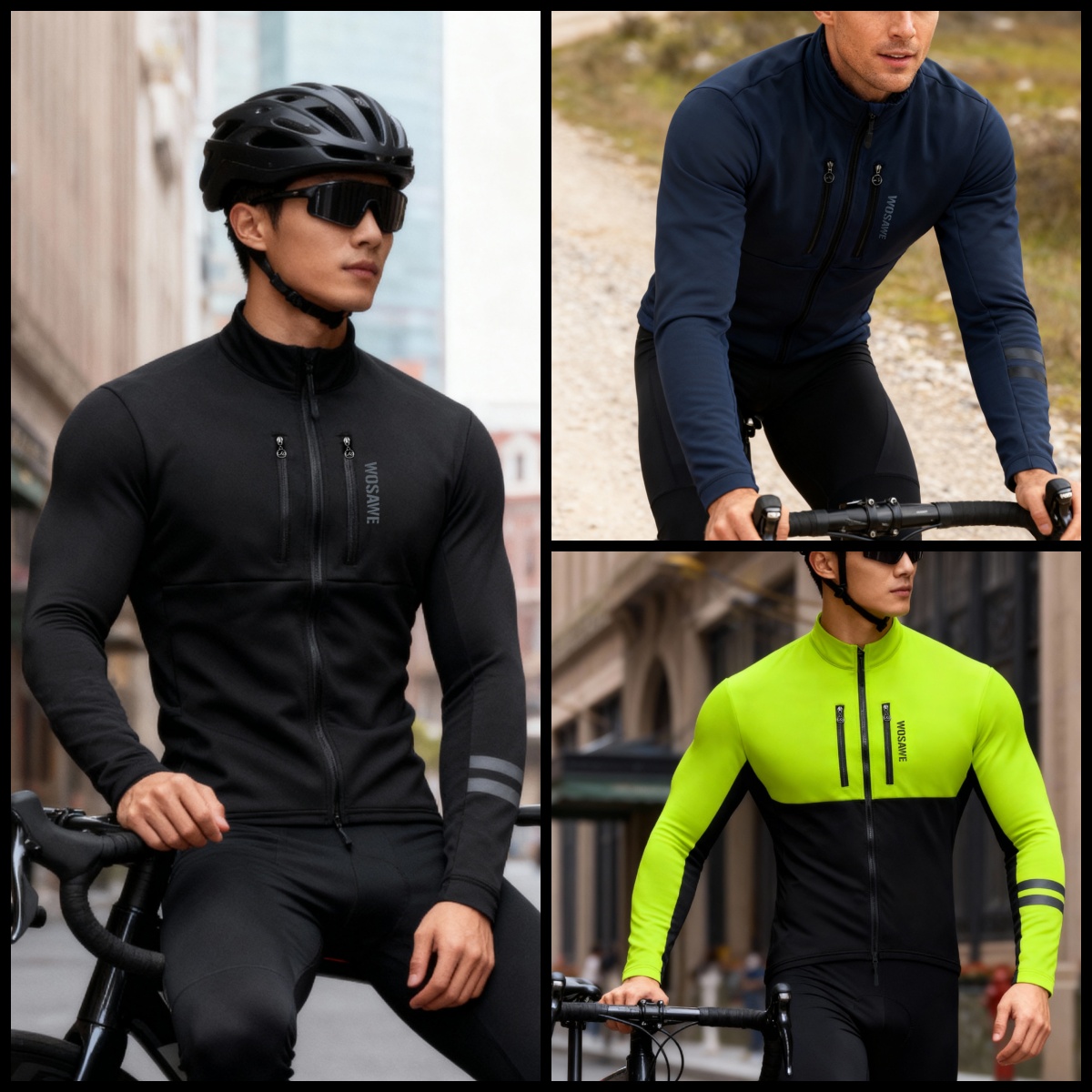 Wosawe jaqueta de ciclismo inv - Cycling Commuter Jacket avaliação e preço