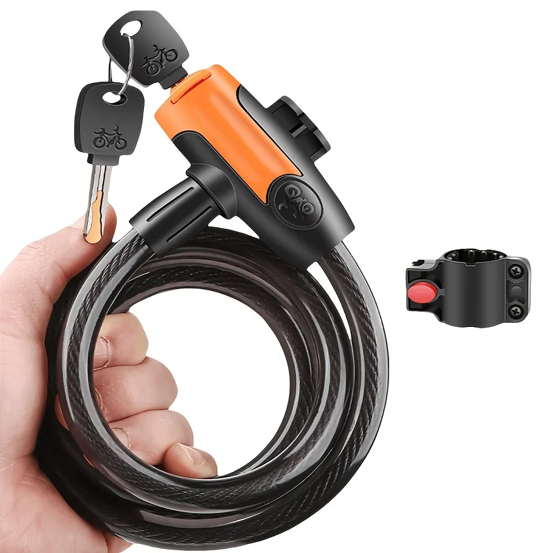 1 Conjunto de Cadeado de Bicic - Cable Lock Flexible avaliação e preço